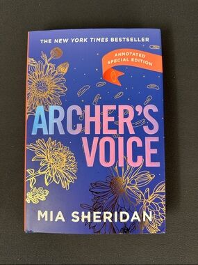 Archer's Voice by Mia Sheridan — Blue & Pink Hardcover